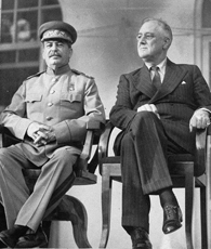 Stalin and FDR in Tehran, November 1943