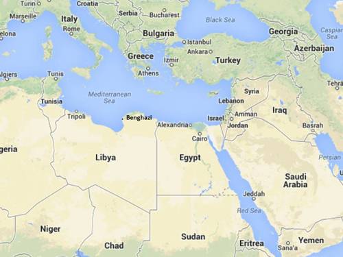 Egypt Libya map